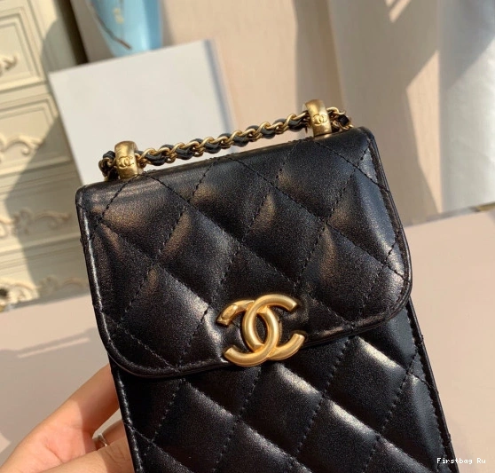 Firstbag Ru CHANEL HOLDER WITH PHONE CHAIN 0823